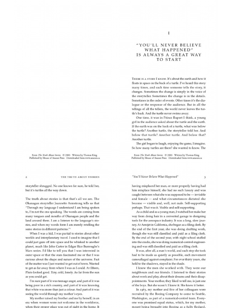 Critique of Indigenous Storytelling Value | PDF
