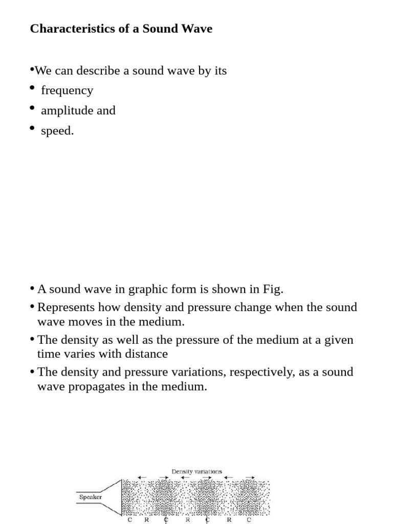Key Characteristics of Sound Waves | PDF | Sound | Waves