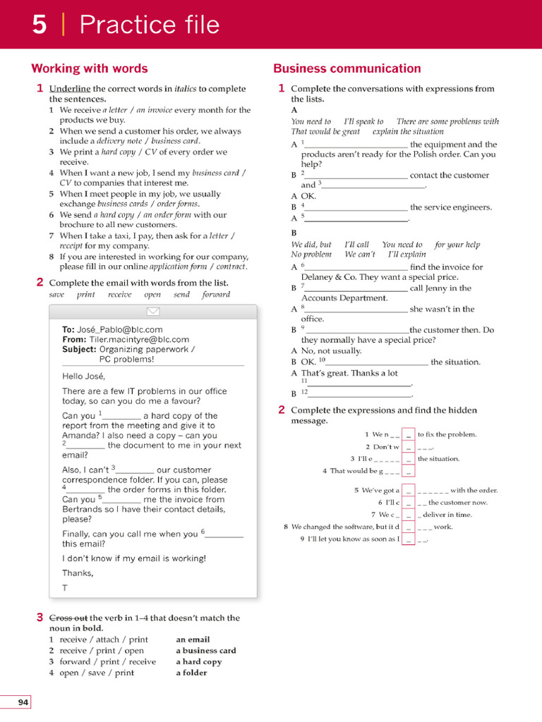 Business - Result - Unidade 5 - Working With Words e Business ...