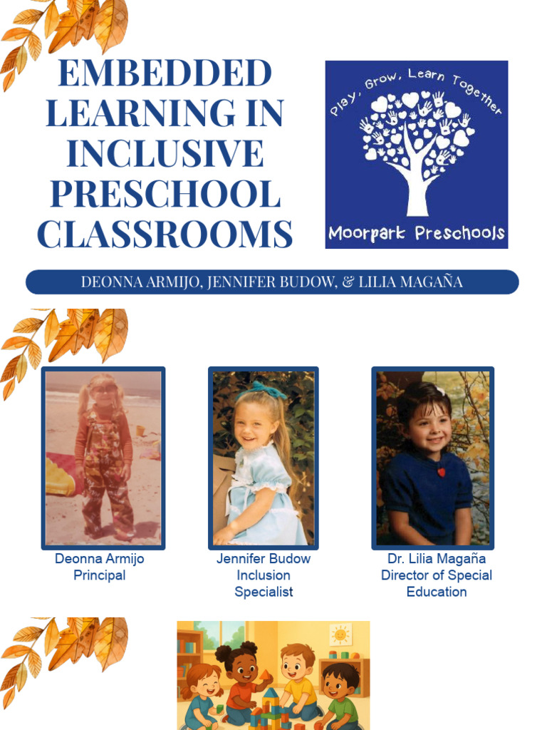 Embedded Learning in Inclusive Preschools | PDF | Inclusion (Education ...