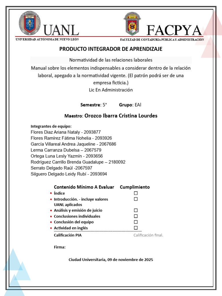 Pia NRL Eq3 | PDF | Industria textil | Producción y fabricación