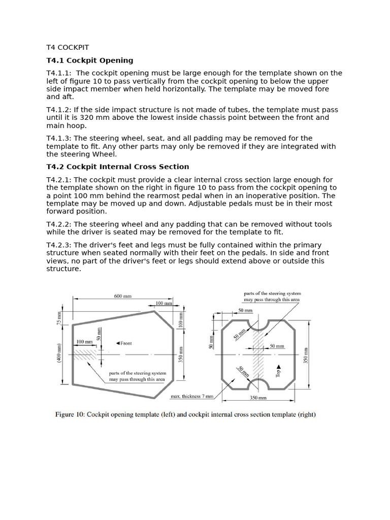 FSAE Cockpit Design Specifications | PDF | Seat Belt | Building Insulation
