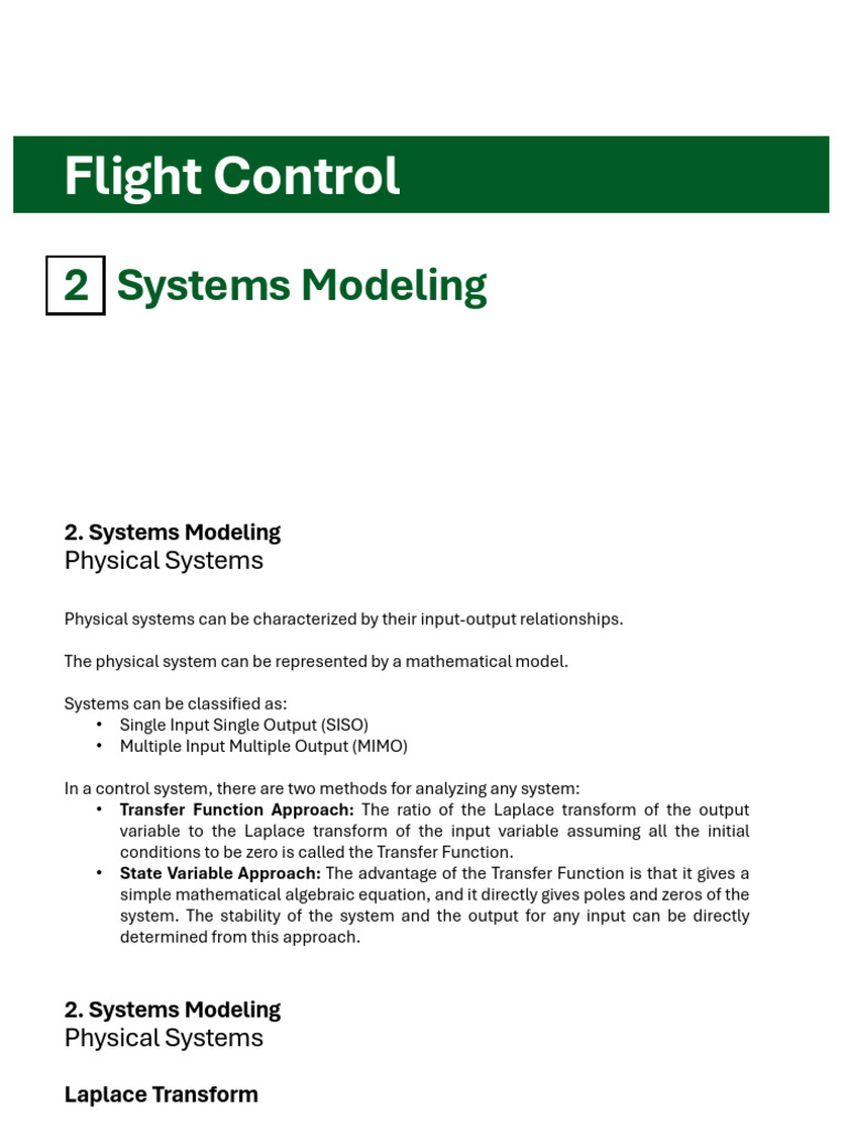 Systems Modeling and Transfer Functions | PDF | Laplace Transform ...