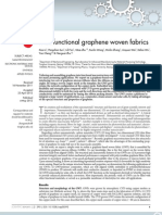 Multi Functional Graphene Woven Fabrics