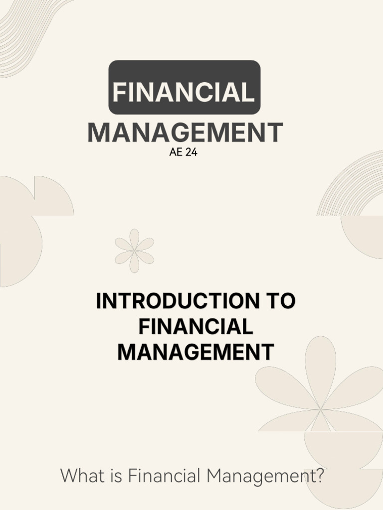 Understanding Financial Management Basics | PDF | Equity (Finance ...