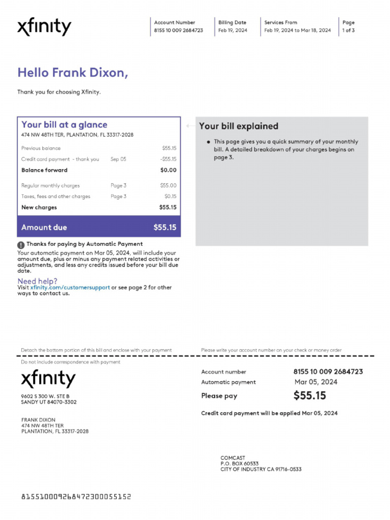 Jan Xfinity | PDF