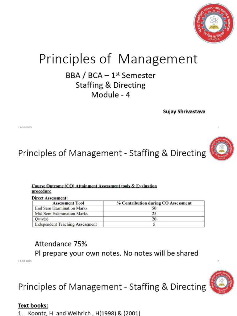 Staffing and Directing in Management | PDF | Leadership | Motivational