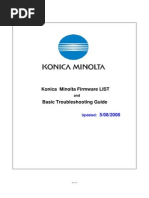 Konica Minolta FIRMWARE List