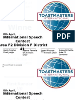 Winne R: International Speech Contest Area F2 Division F District 41