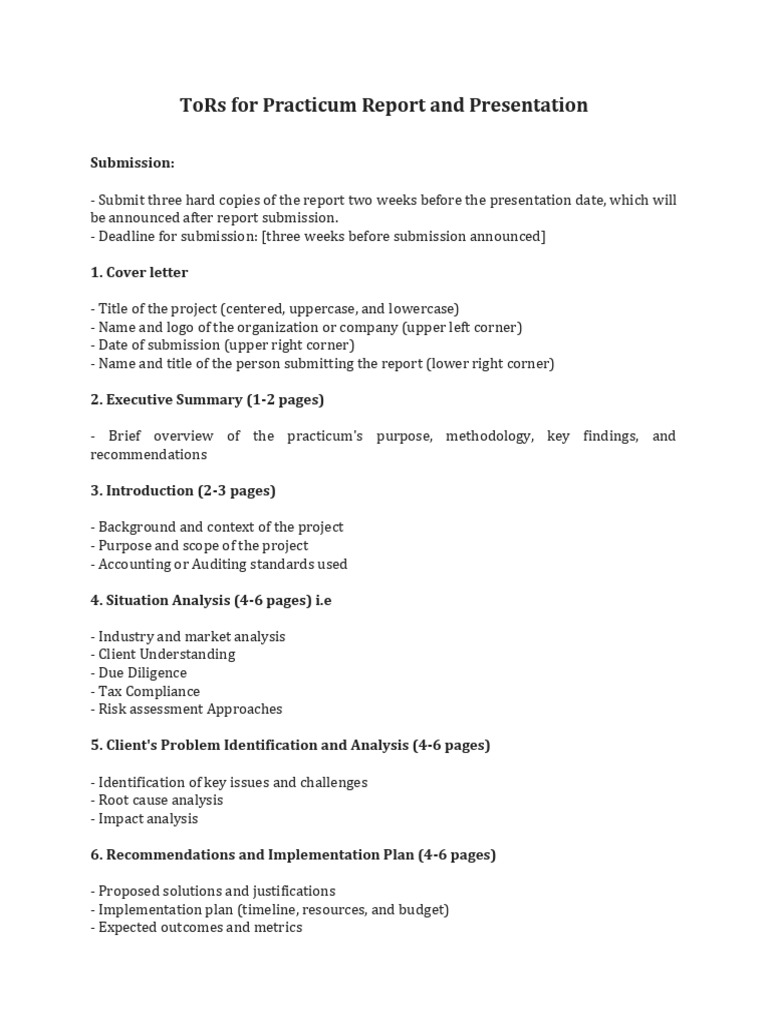 Practicum Report Submission Guidelines | PDF | Plagiarism | Turnitin