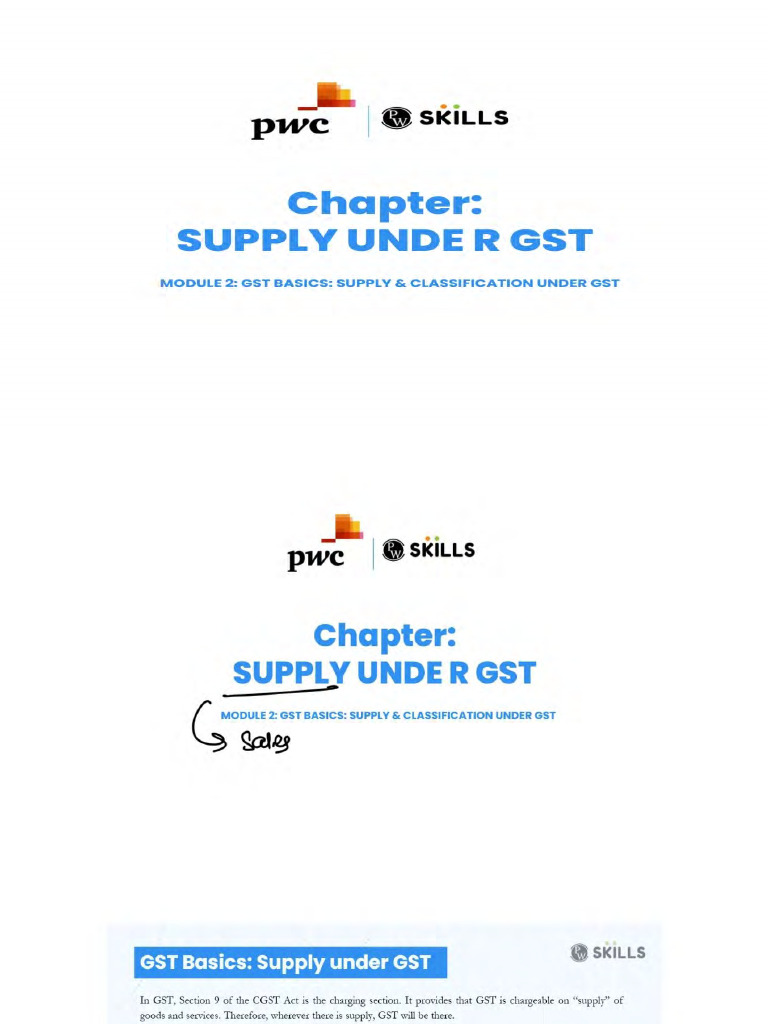 Indirect Tax 03 GST Basics Supply Under GST With Practical Questions ...