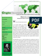 Origiin Newsletter May-2012