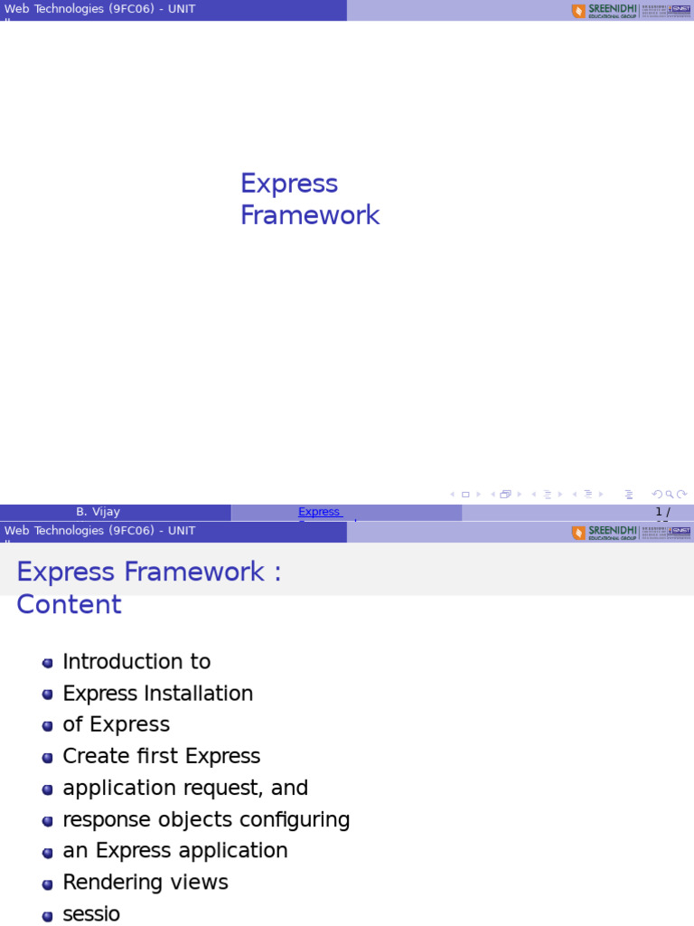 Express Framework Overview and Setup Guide | PDF | Software Engineering ...