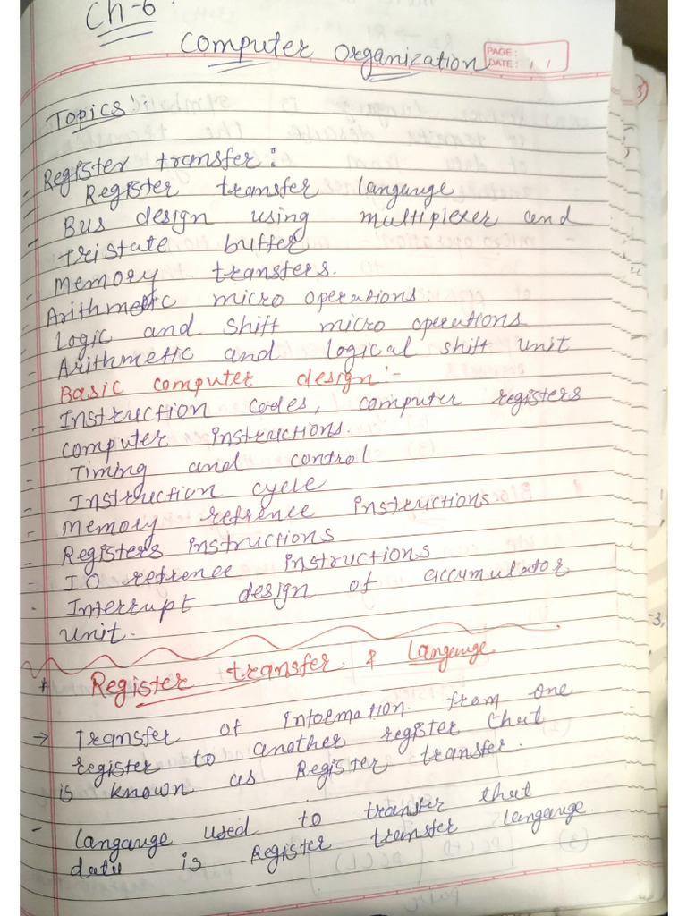 CH 6 Computer Organisation Part 1 | PDF