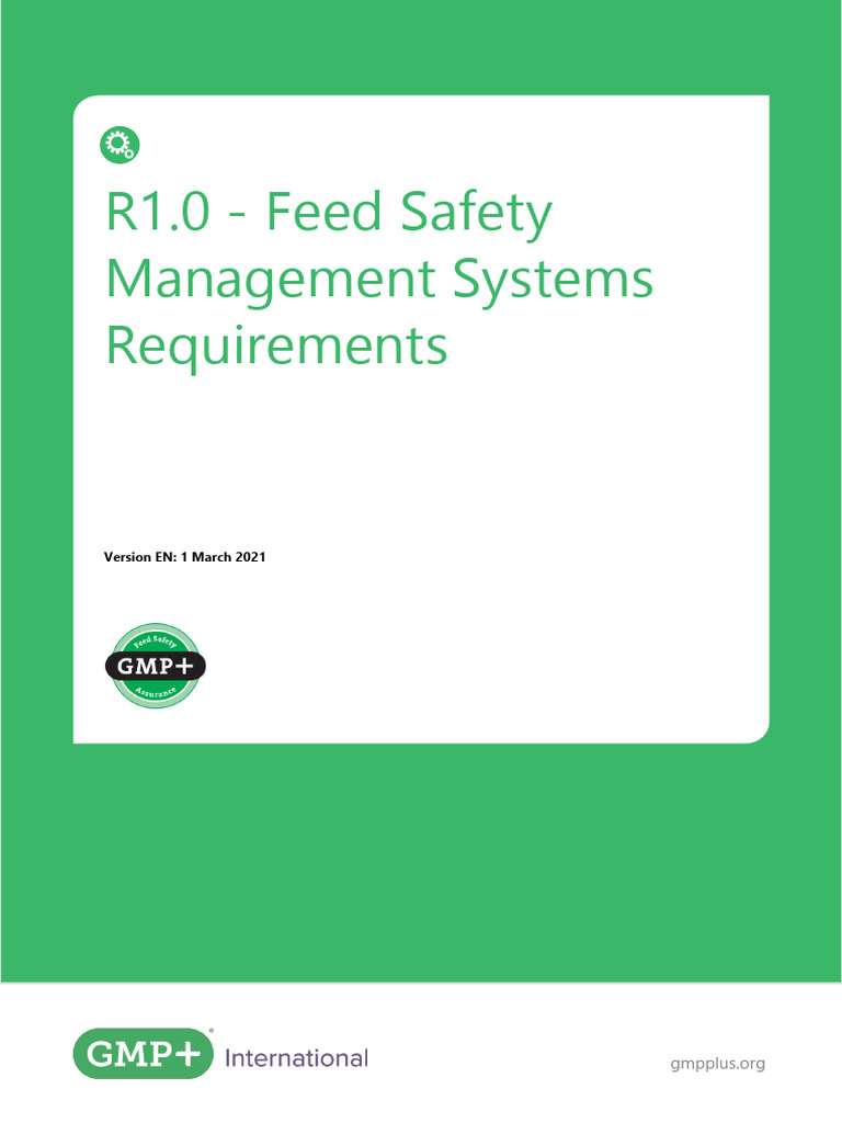 Feed Safety Management System Guide | PDF | Emergency | Safety