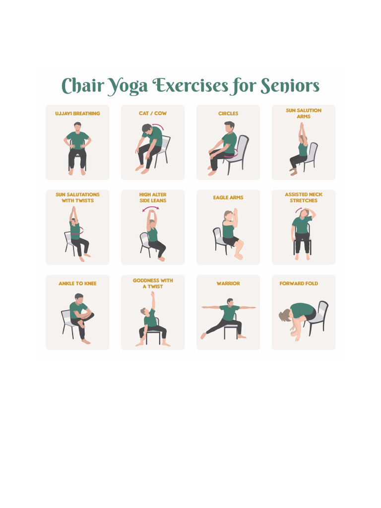 Chair Yoga Exercises | PDF
