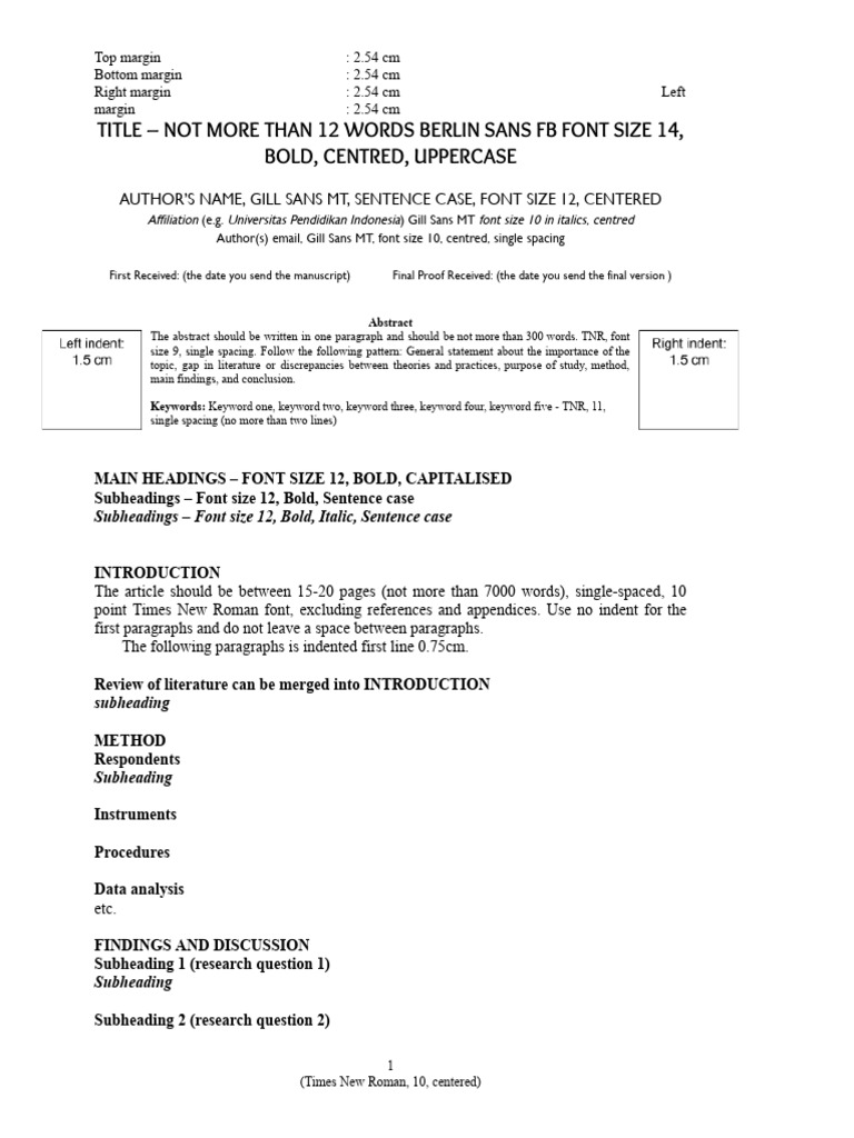 Ijace Template | PDF | Letter Case | Paragraph