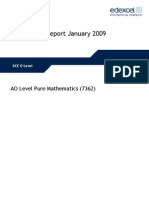 7362 GCE AO Level Pure Mathematics Rep 20090312