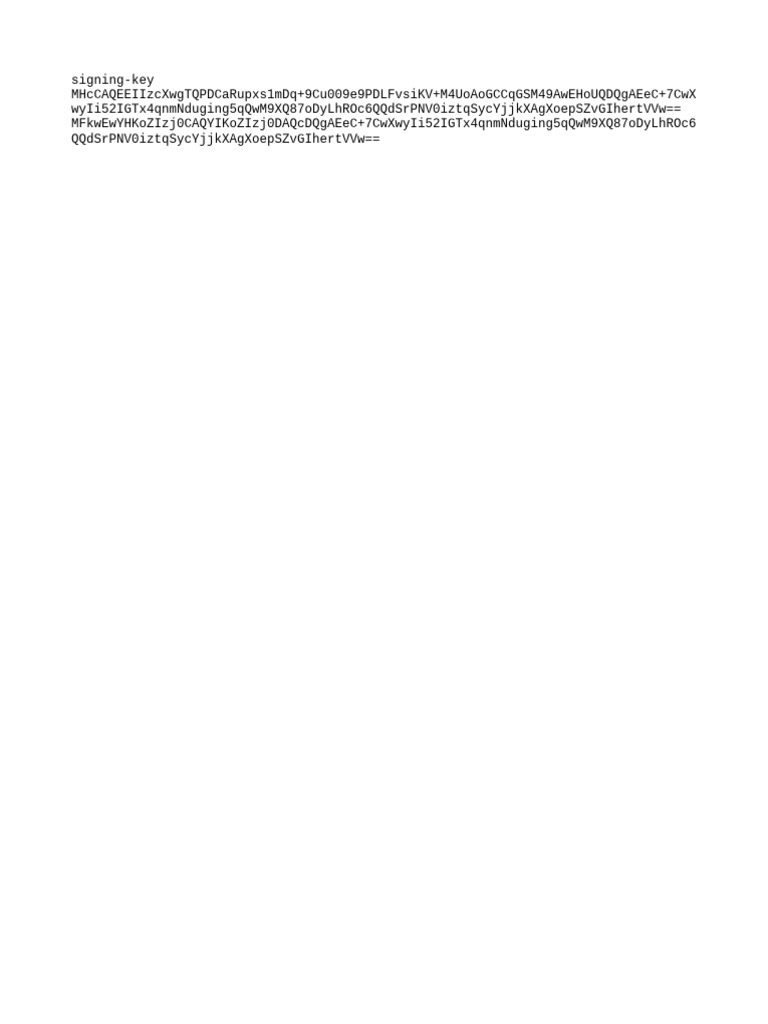 Security Keys | PDF