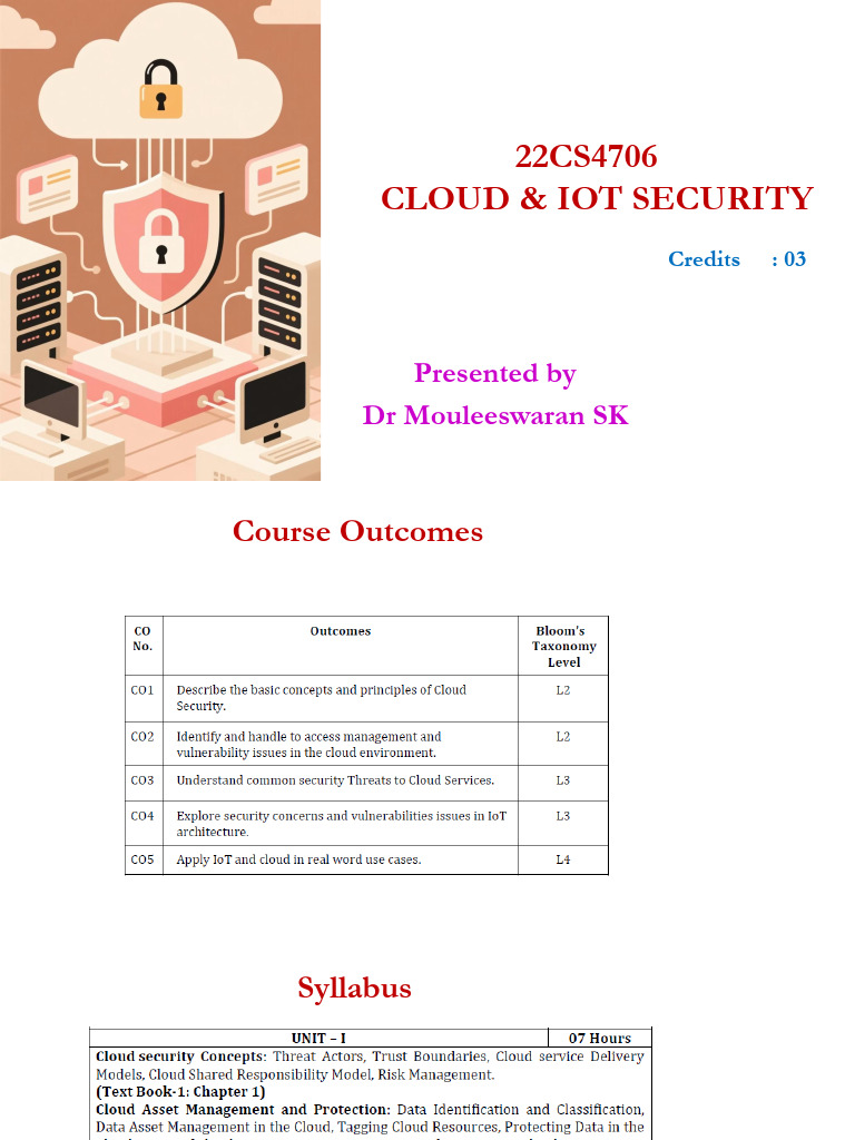 Cloud & IoT Security: Key Risks & Strategies | PDF | Computer Security ...