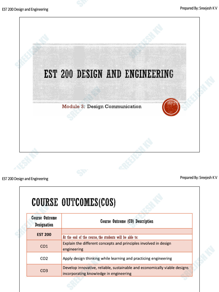 Design and Engineering Module 3 Handouts | PDF