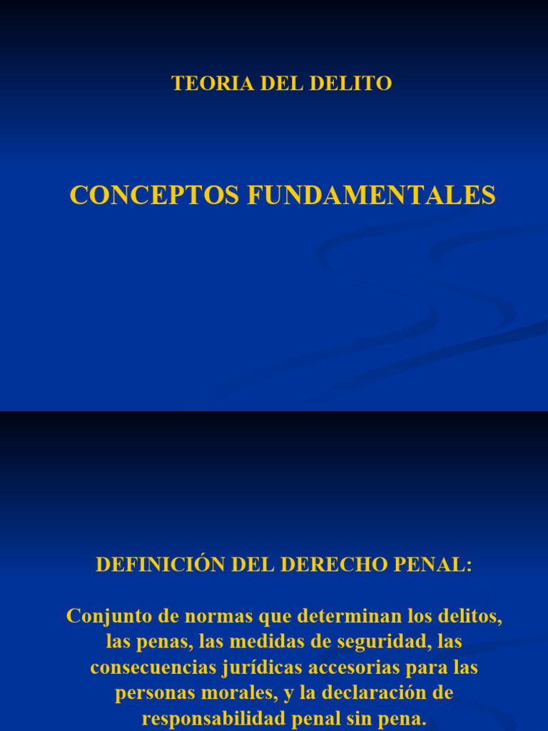 Teoría del Delito en Derecho Penal | PDF | Intención (Derecho Penal ...