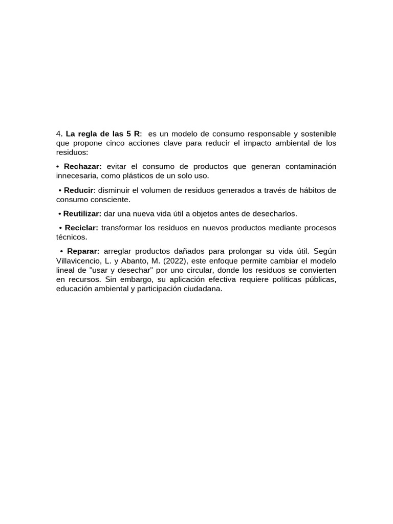La Regla de Las 5 R | PDF