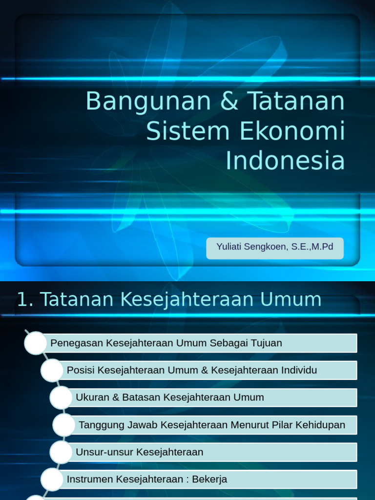 Bangunan & Tatanan Sistem Eko - Indonesia | PDF