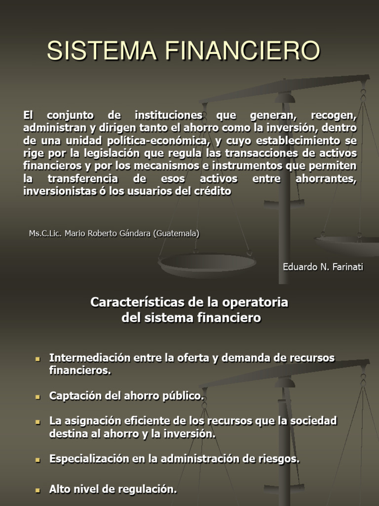 Estructura y Regulación del Sistema Financiero | PDF | Bancos | Sistema ...