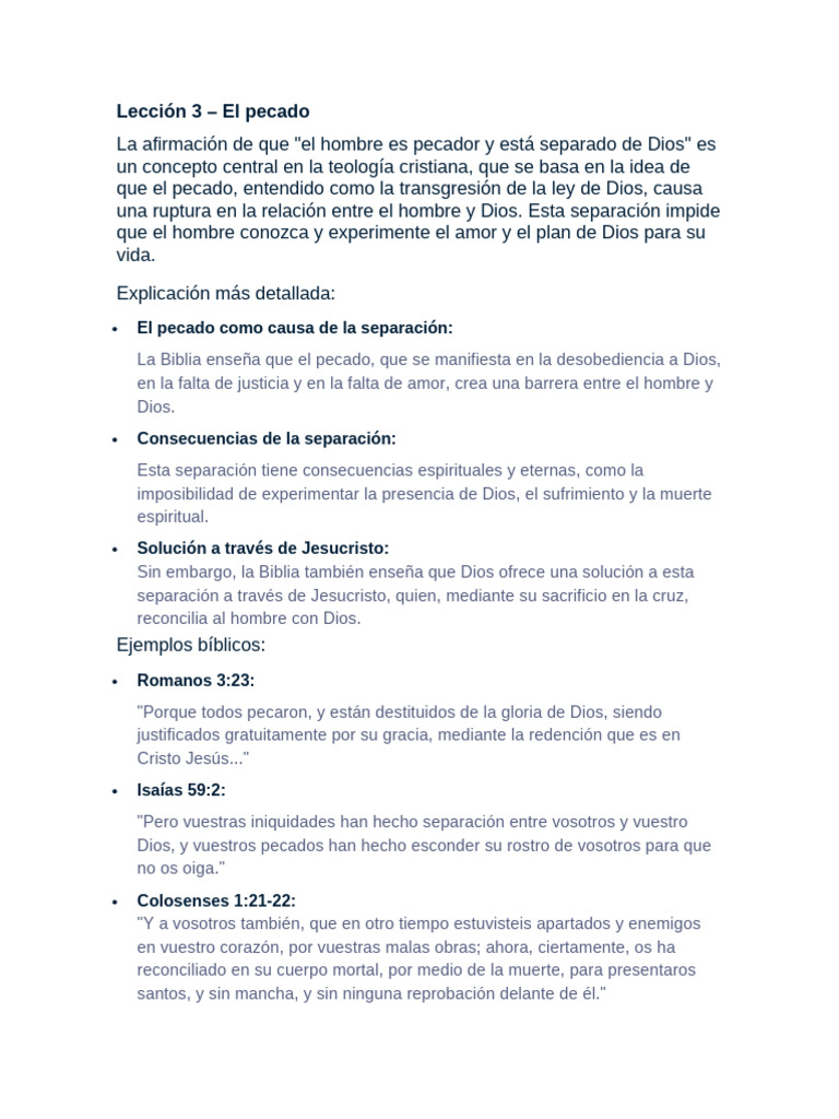 Lección 3 | PDF | Pecado | David