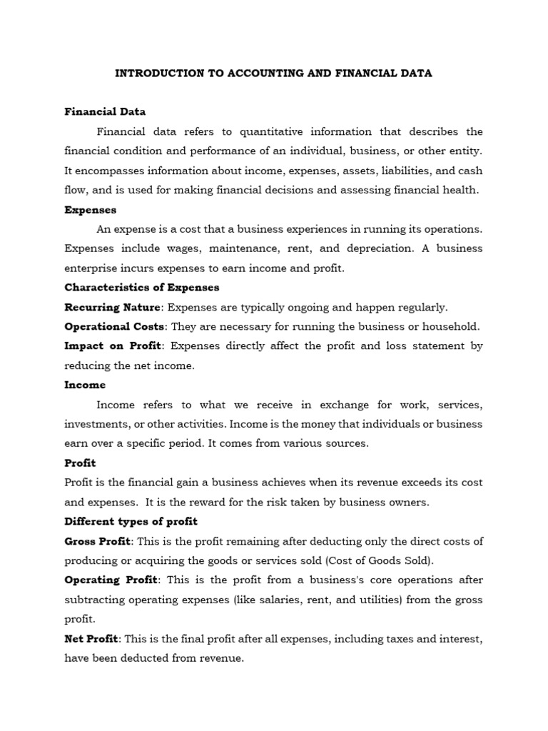 Understanding Accounting Basics | PDF | Expense | Income Statement