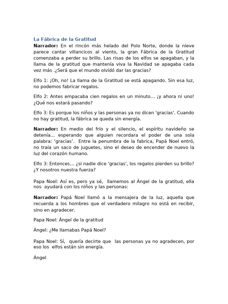 La Magia de la Gratitud Navideña | PDF | Duendes | Papá Noel