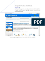 Panduan Pengisian Formulir Ran Online Spmb-Ptain 2012