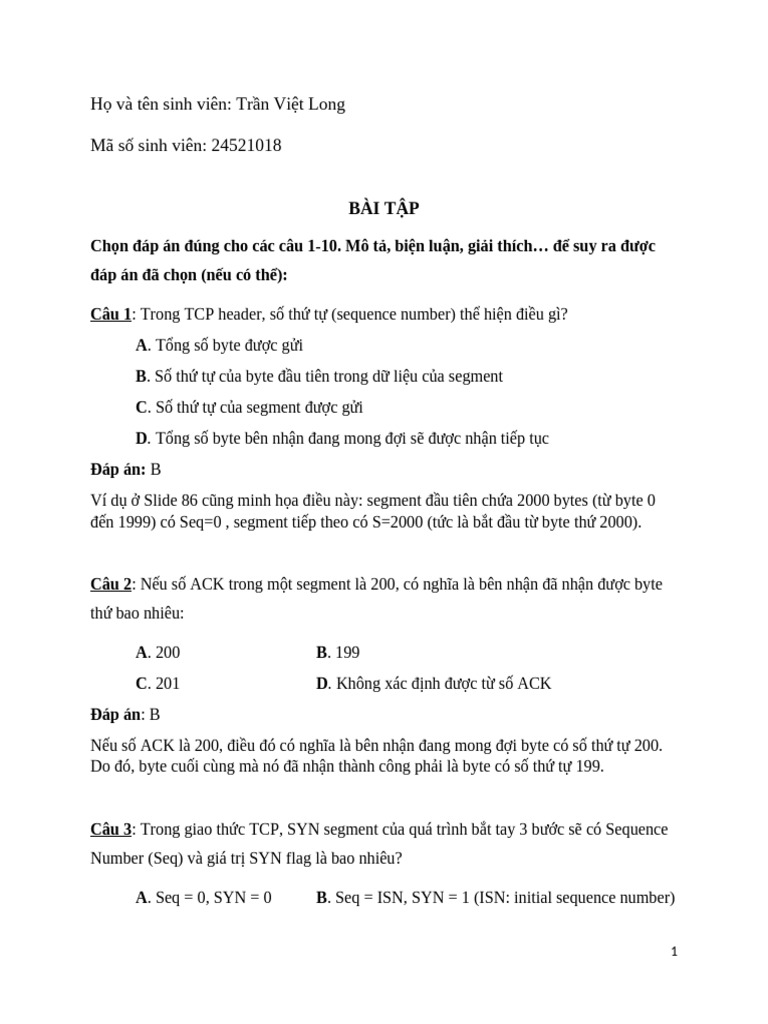 Bài Tập C3 TCP - 2_24521018_TranVietLong | PDF