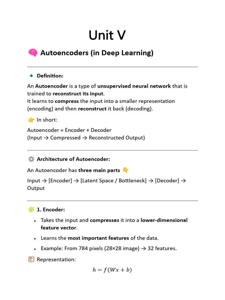 Understanding Autoencoders in Deep Learning | PDF | Statistical Theory ...
