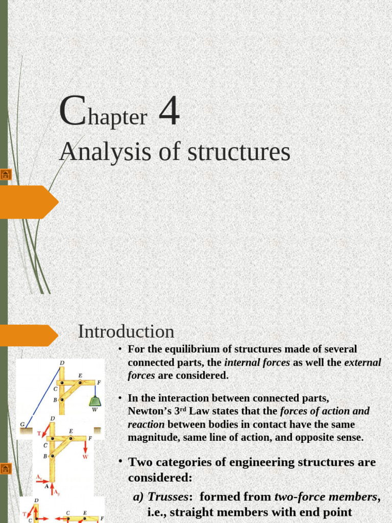 Truss and Frame Analysis Techniques | PDF | Truss | Force