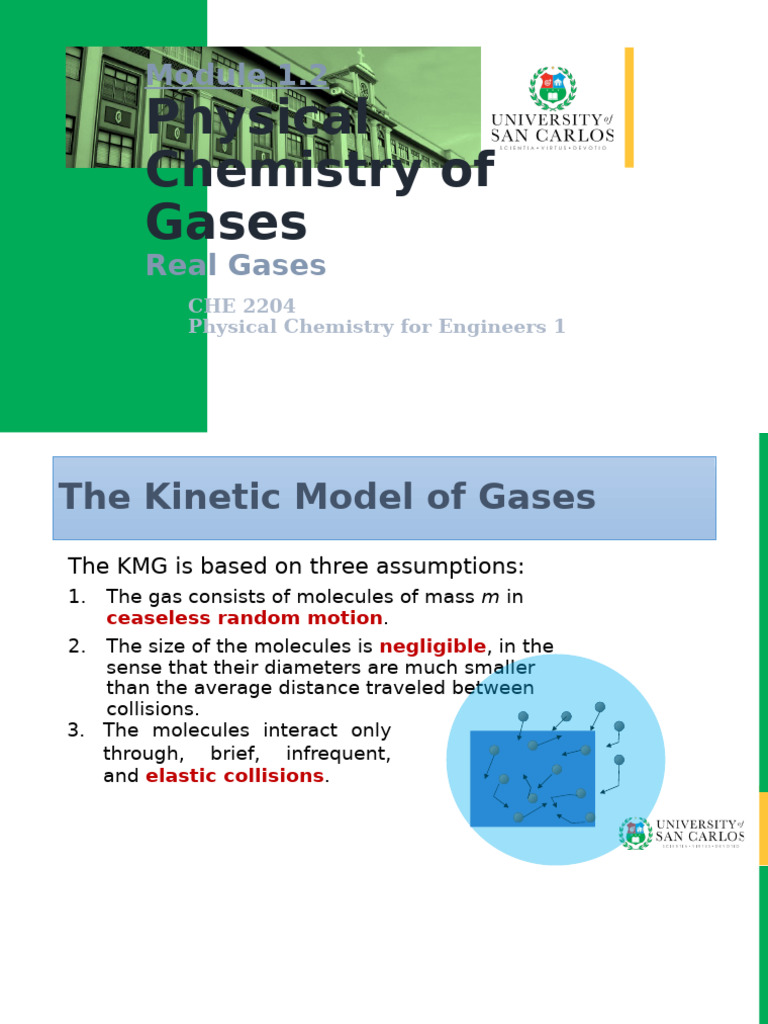 CHE+2204+Module+1.2+PhyChem+of+Gases+ +Real+Gases+ (2025) | PDF | Gases ...