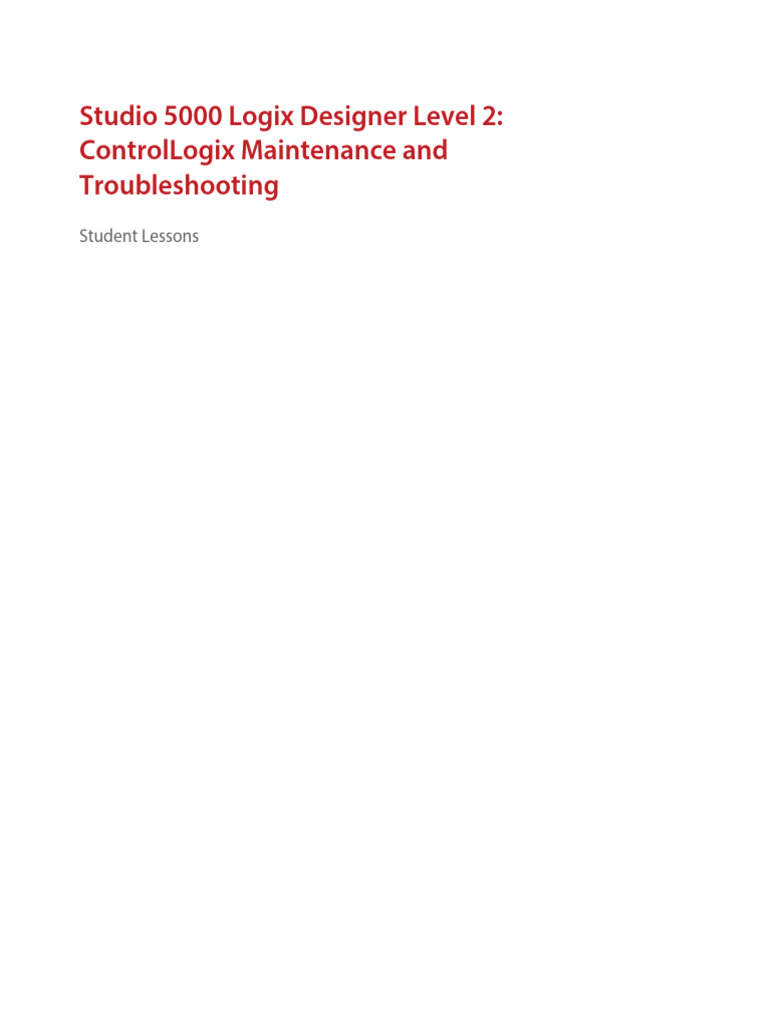 ControlLogix Maintenance & Troubleshooting | PDF | Computer Network ...