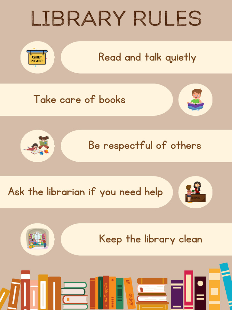 Essential Library Rules for Visitors | PDF
