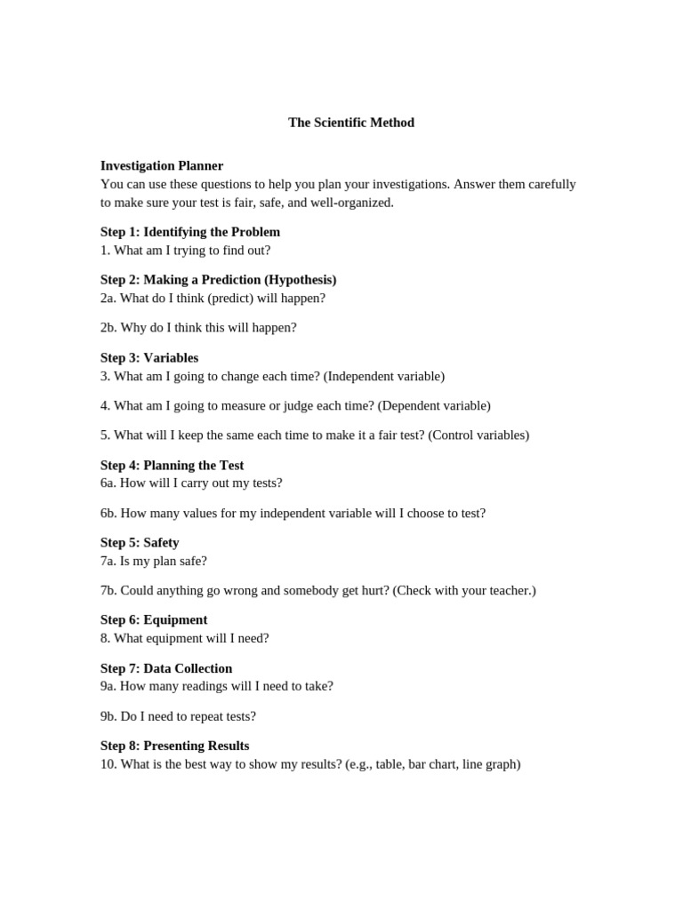 Integrated Science Grade 7 Lesson 3 - The Scientific Method B | PDF
