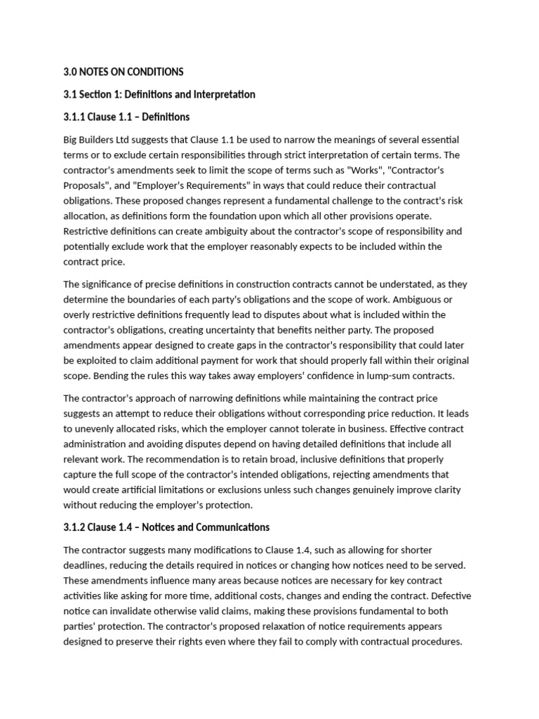 Construction Contract Amendments Analysis | PDF | Indemnity | Employment