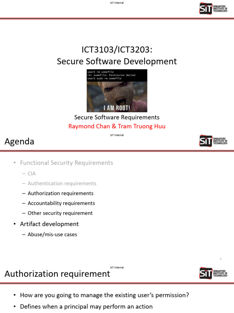 Secure Software Development Requirements | PDF | Computer Security ...