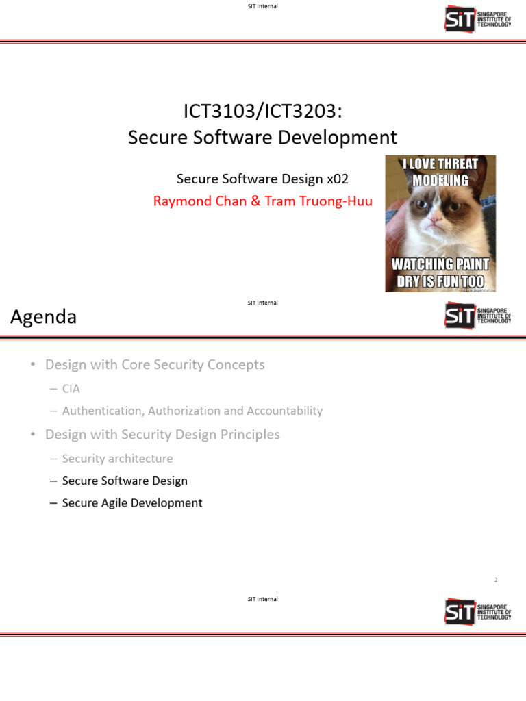 Lecture 5 - Secure Software Design x02 2023 | PDF | Public Key ...