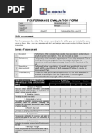 Performance Evaluation Form