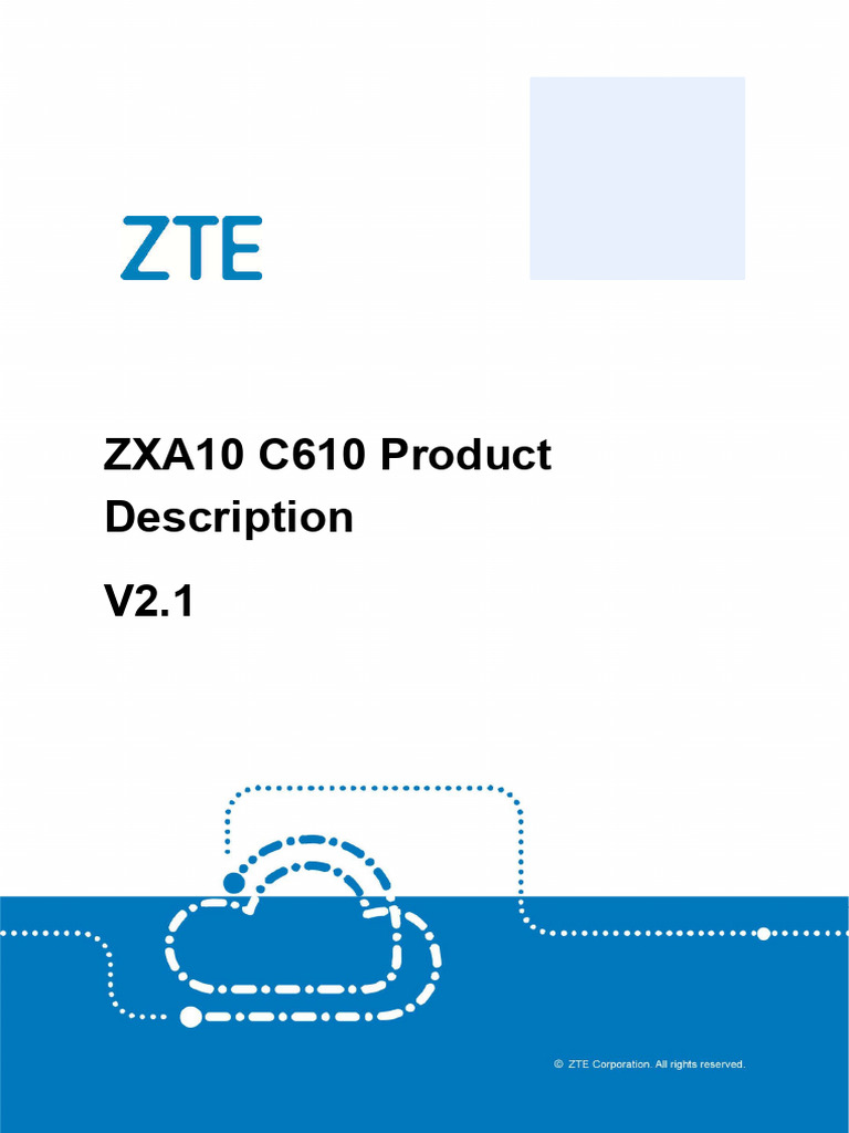 ZXA10 C610 Product Overview Guide | PDF | Fiber To The X | Computer Network