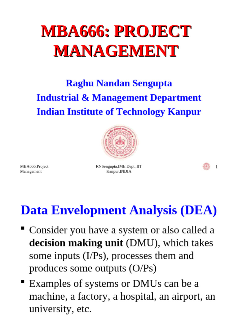 Mba666 Dea | PDF | Applied Mathematics | Algorithms