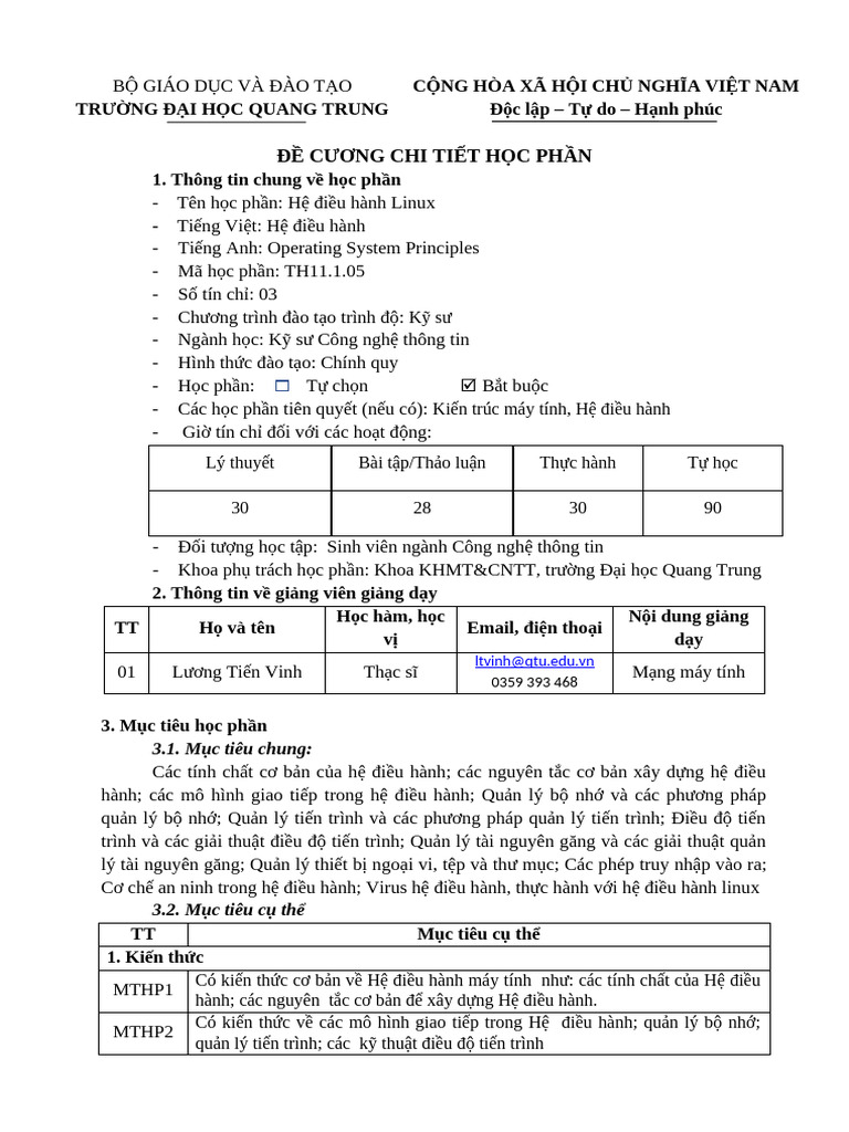 Omfjld7h DCCT He Dieu Hanh Linux | PDF