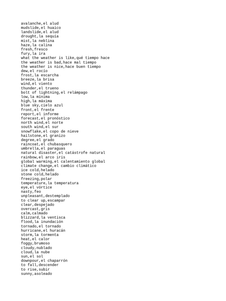 Weather - All | PDF