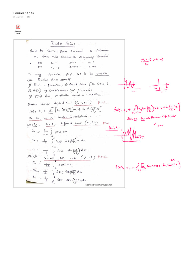 Fourier Series | PDF