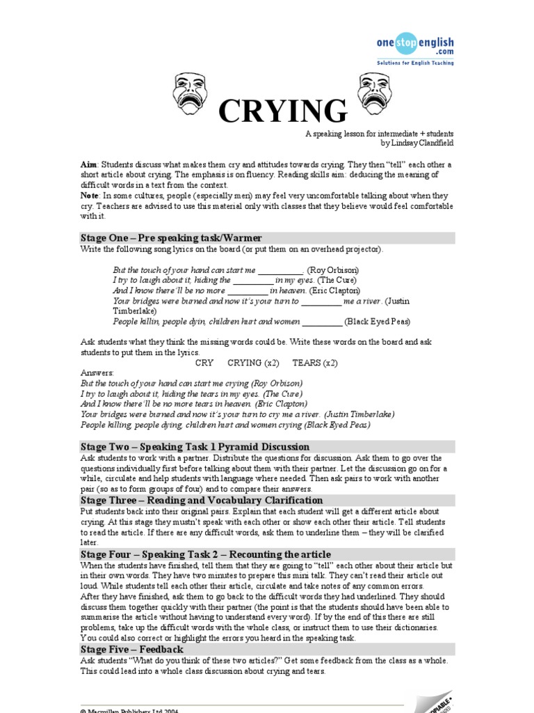 Crying Section | PDF